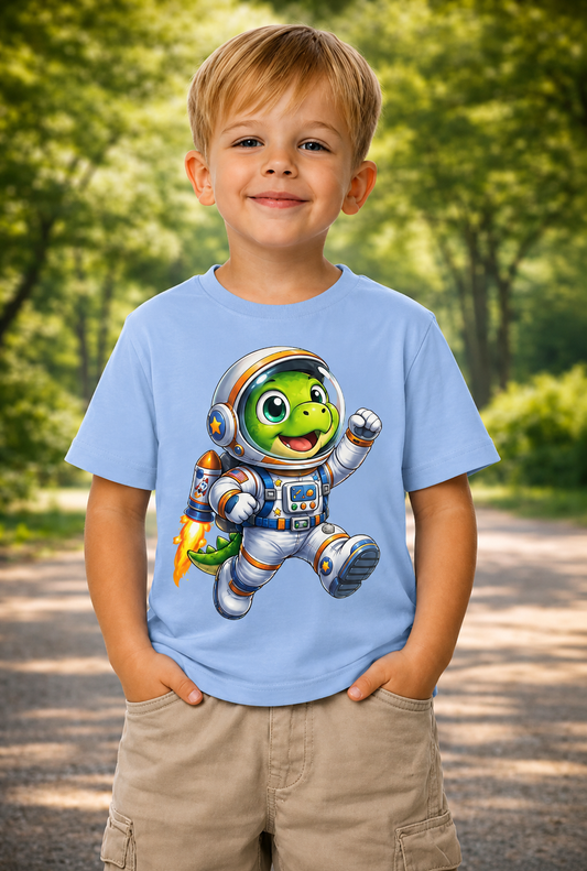 Astronauten Dino T-Shirt für Jungen – Rexy