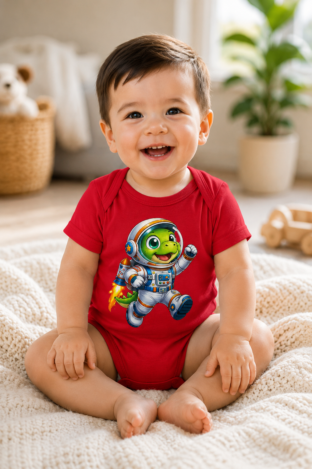 Baby jersey bodysuit