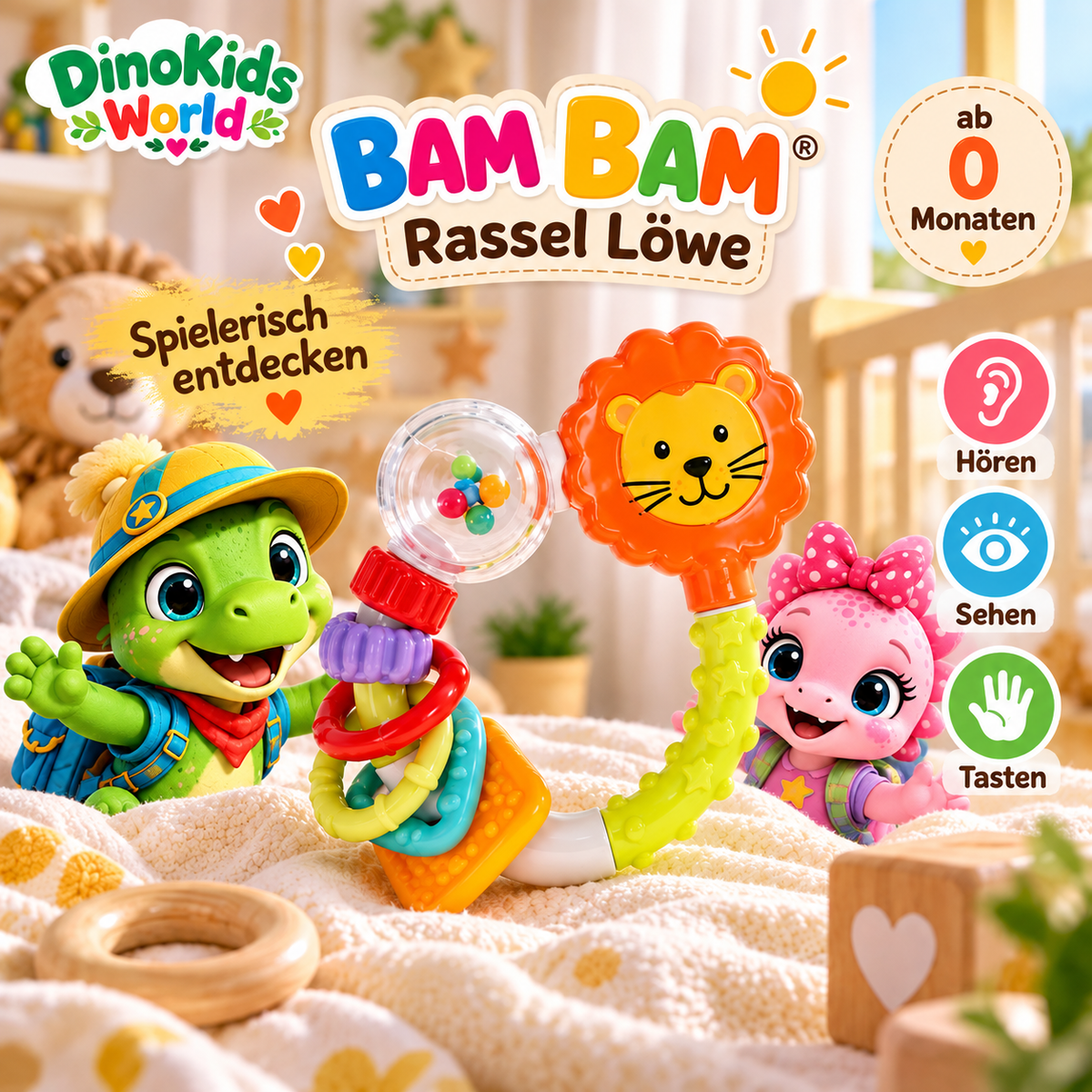 BAM BAM Rassel Löwe mit Rexy und Luma
