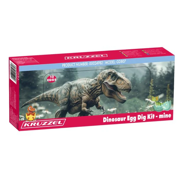 Kruzzel Dinosaur Egg Dig Kit Mine Verpackung