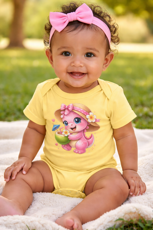 Süßer Rexy Baby-Body mit Kokosnus