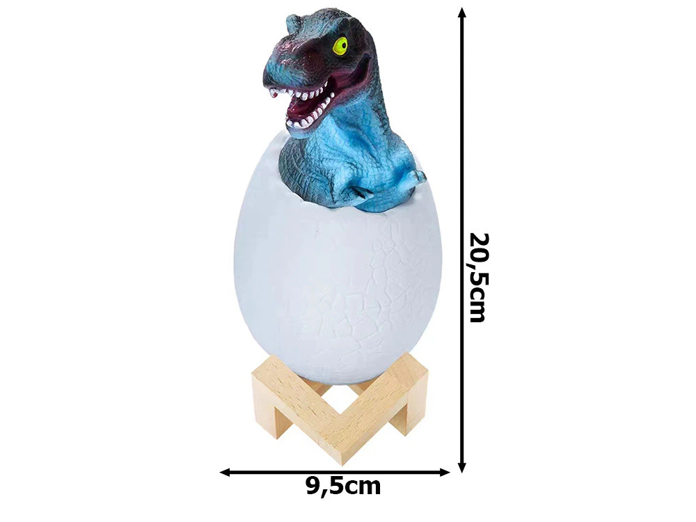T-Rex Nachtlicht Maße 20,5 × 9,5 cm